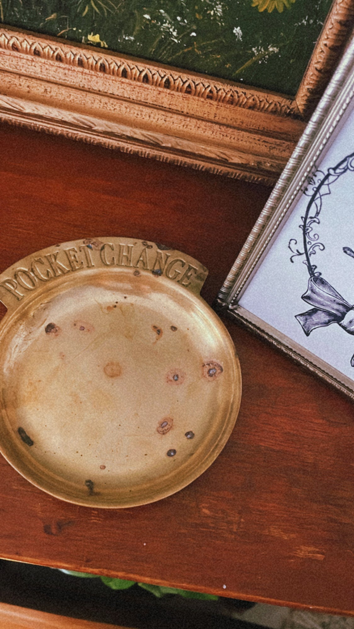 Brass Pocket Change Plate