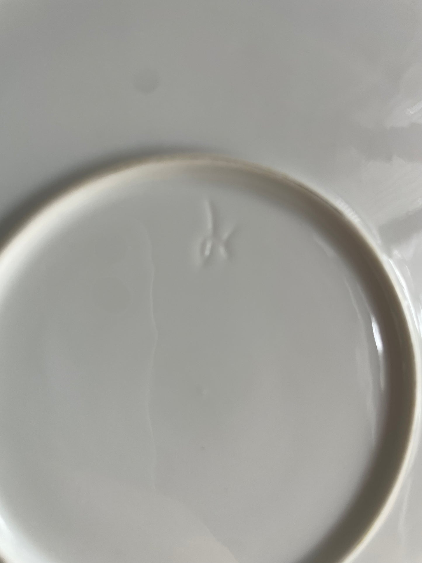 Hand Painted - Jean Pouyat Limoges France - Pink Flower Floral Cake Plate