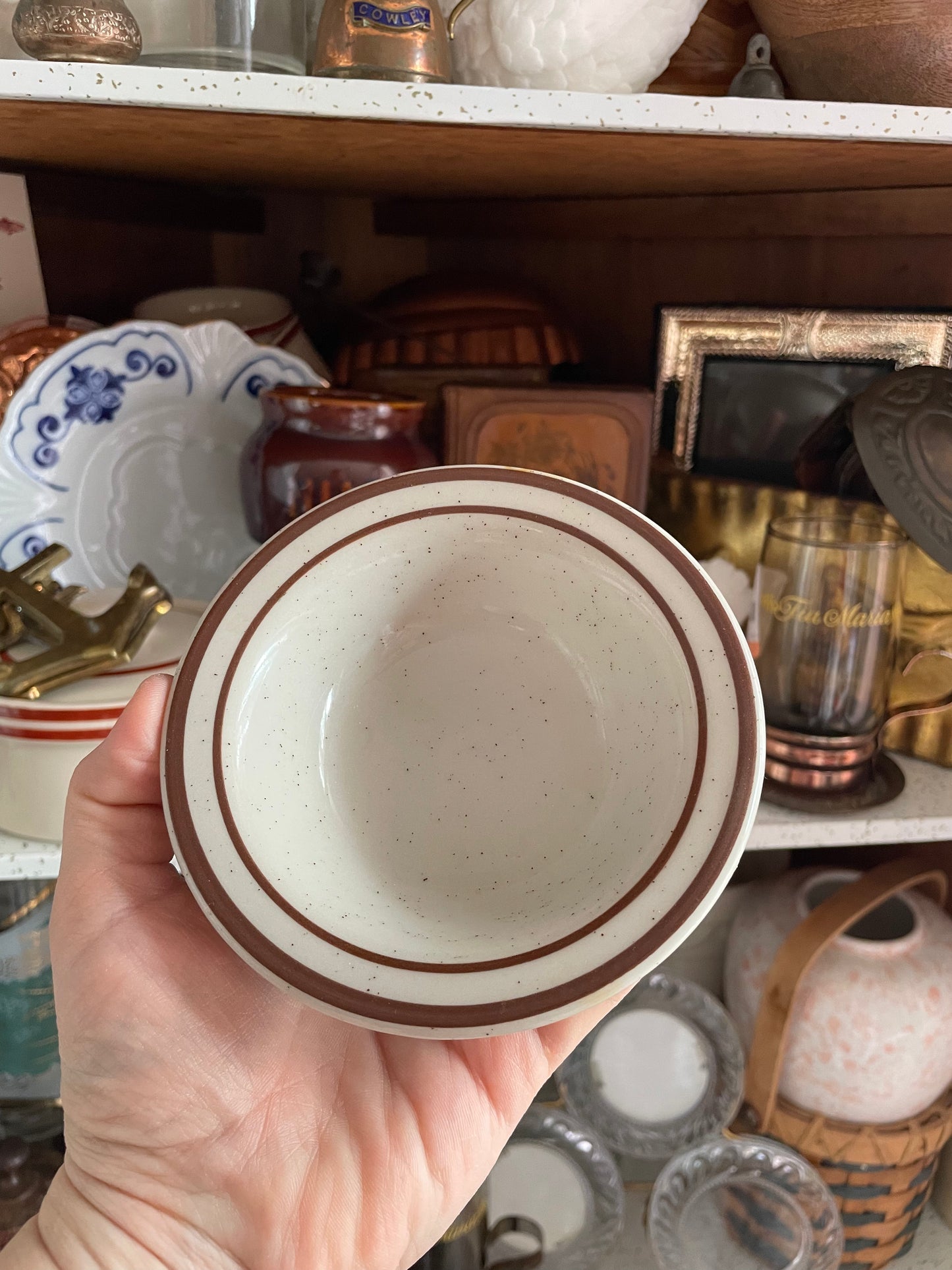 REGO Small Speckled Ceramic Trinket Bowl