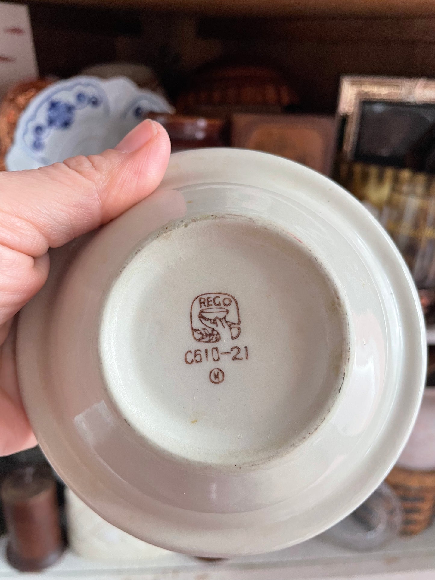 REGO Small Speckled Ceramic Trinket Bowl