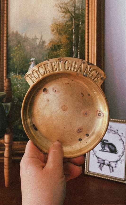 Brass Pocket Change Plate