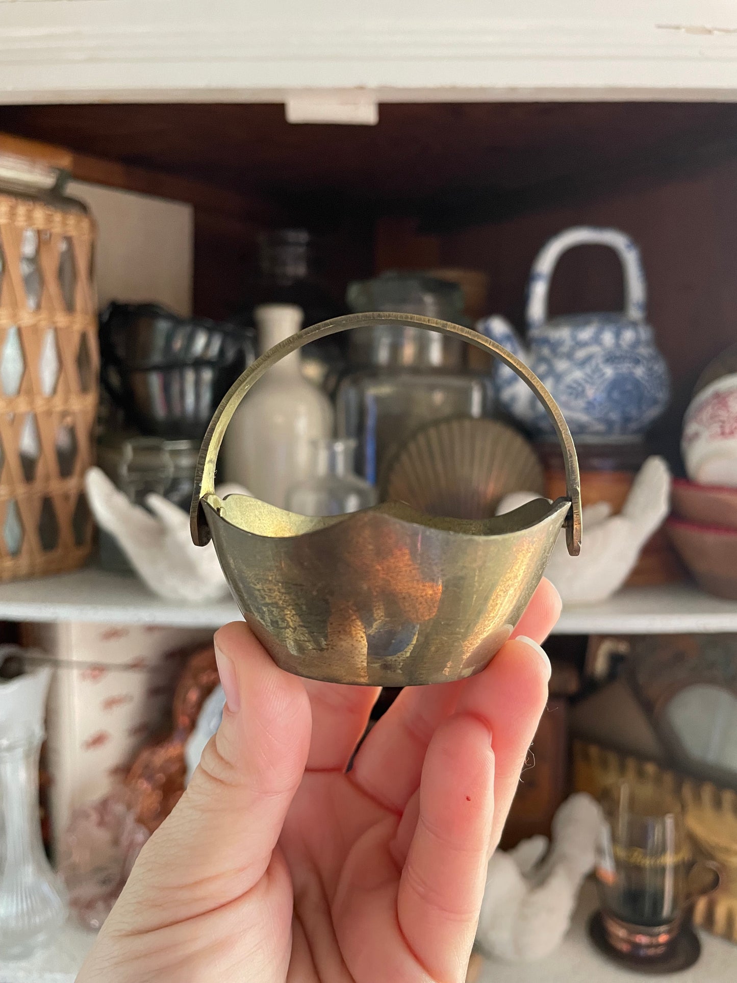 Miniature Brass Bucket